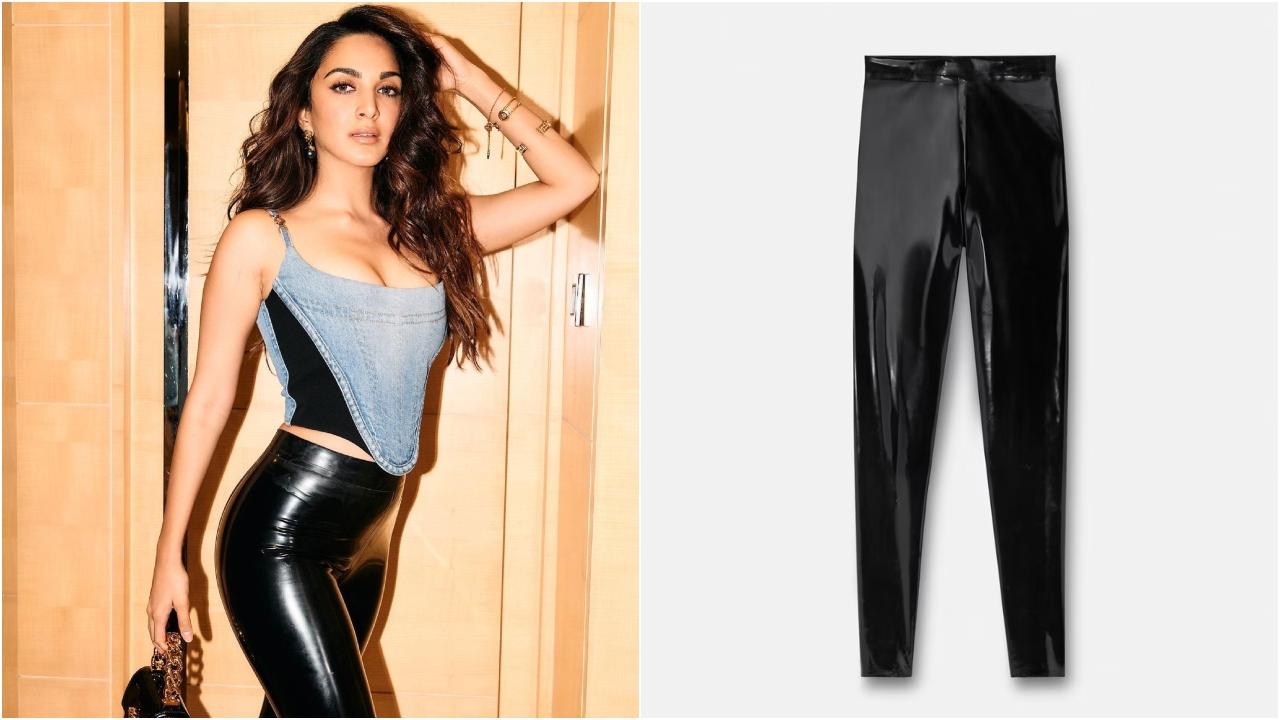 Her latex pants were from Versace. The piece of the outfit was worth Rs. 194,300. She was styled by Lakshmi Lehr